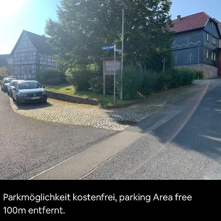 Lejlighed Schoene Kleine Einraumwohnung Mit Kueche Und Kamin In Holzthaleben